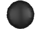 Round - Satin Luxe Onyx Black - A18"/45cm