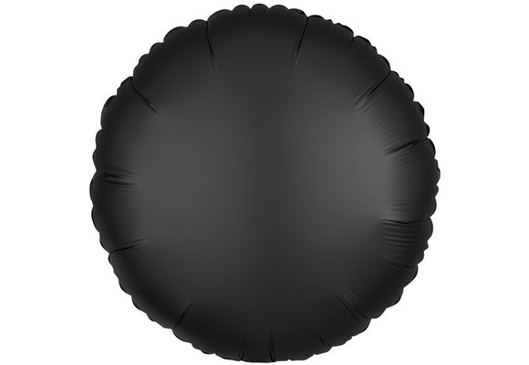 Round - Satin Luxe Onyx Black - 18 inch - Anagram