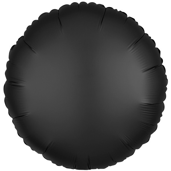 Round - Satin Luxe Onyx Black - 18 inch - Anagram