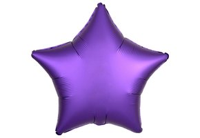 Star - Satin Luxe Purple - 18 inch - Anagram