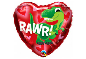 Heart - Dino RAWR! - Q18"/45cm