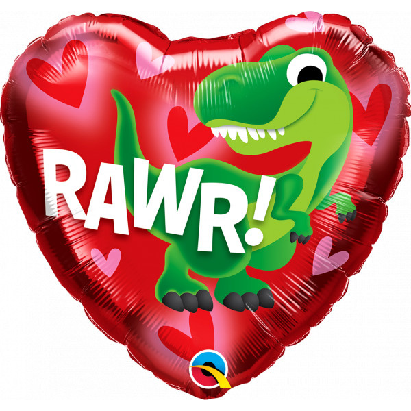 Heart - Dino RAWR! - Q18"/45cm