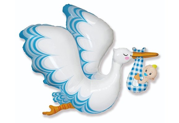 Baby Boy Ooievaar - Blue - 24 inch - Flex