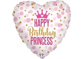 Glitter Birthday Princess Holographic - B18"/45