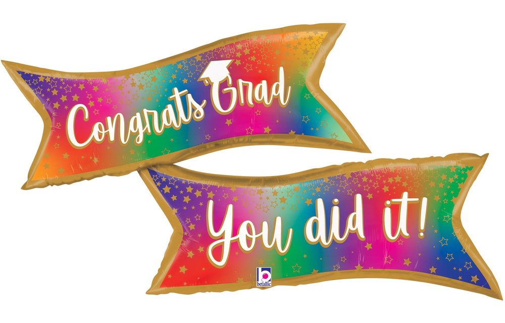 Colorful Banner - You did it - 49 inch - Betallic