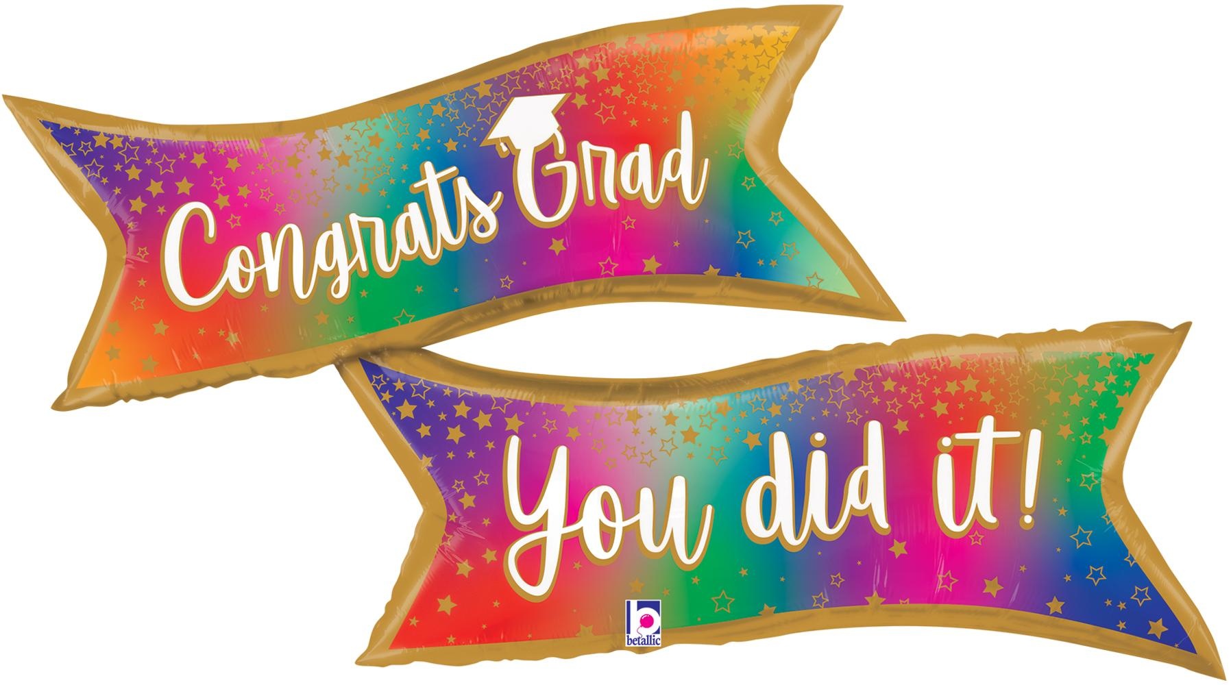 Colorful Banner - You did it - A49"/124cm