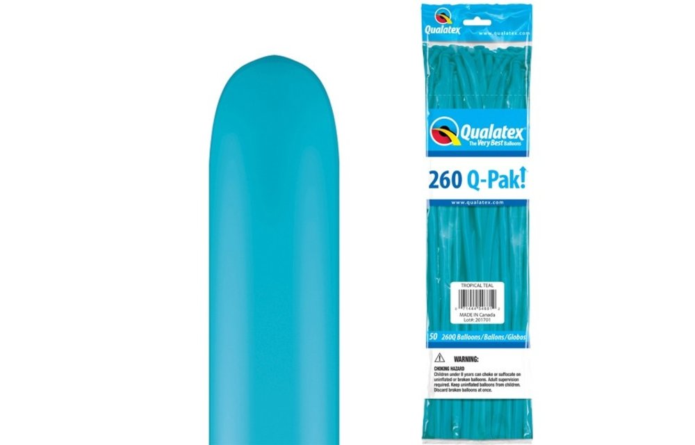 Qualatex - Q-PAK 260 - Tropical Teal - 50 Pieces