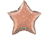 Star - Glittergraphic Rose Gold - 20inch - Qualatex - 1 stuk