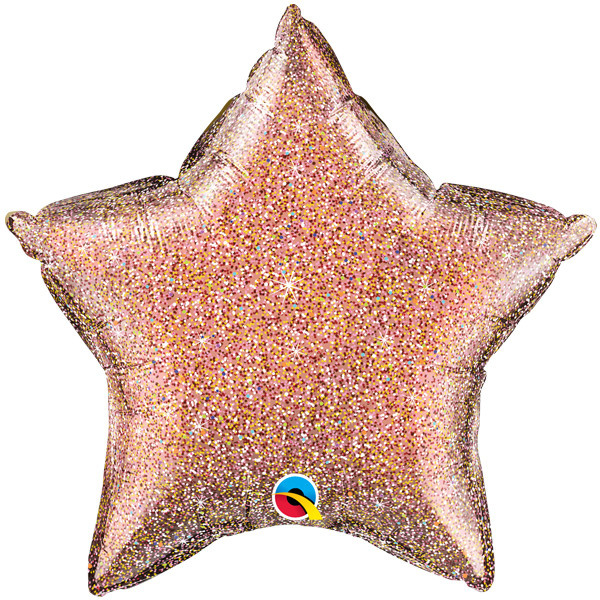 Star - Glittergraphic Rose Gold - 20inch - Qualatex - 1 count