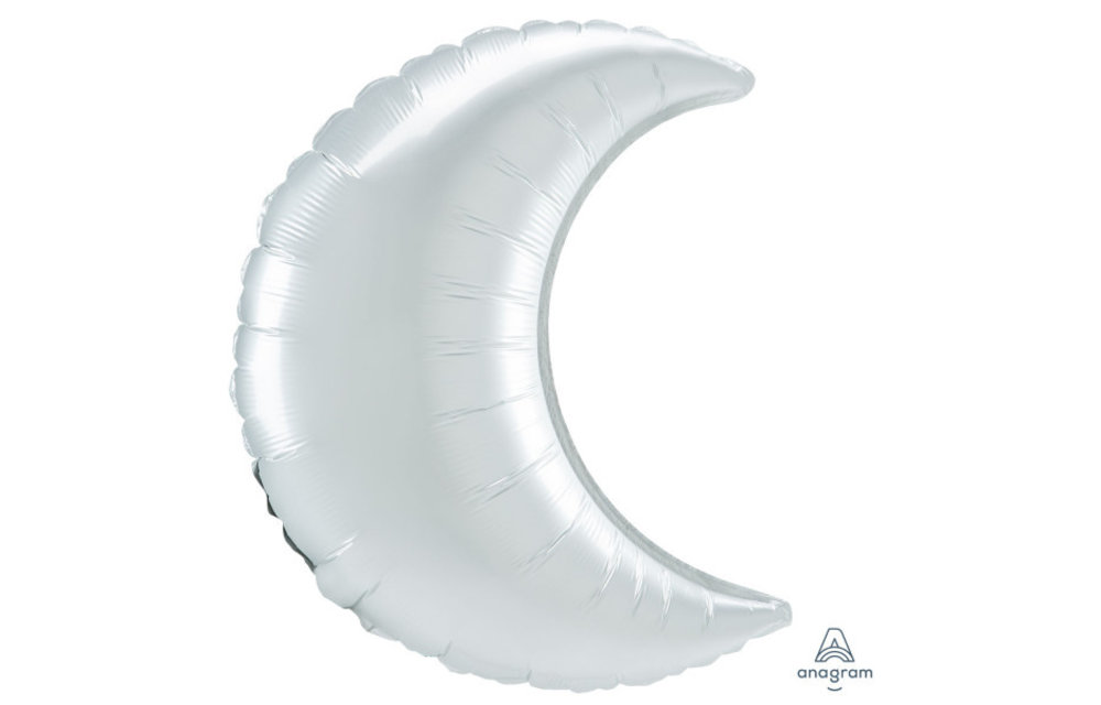 Crescent Moon - Satin Luxe White - 26 inch - Anagram