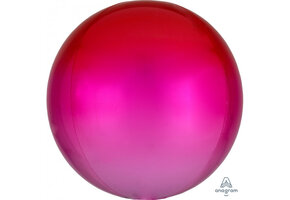 ORBZ - Ombre Red & Pink - A38cm x 40cm