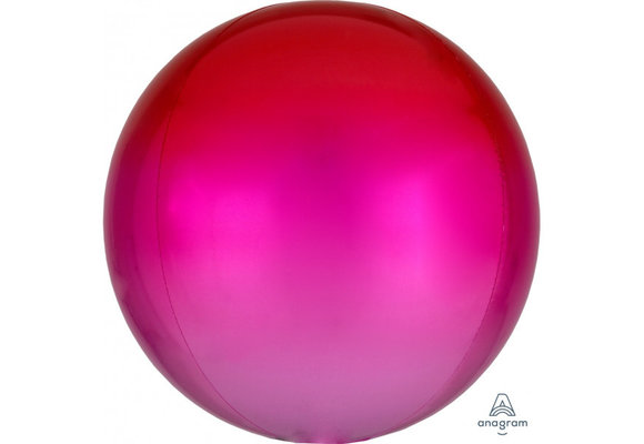 ORBZ - Ombre Red & Pink - A38cm x 40cm