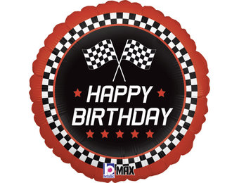 Birthday Checkered Flag - G18"/45cm