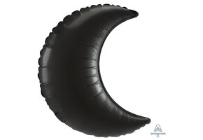 Crescent Moon - Satin Luxe Black - A26"/66cm - 3 stuks