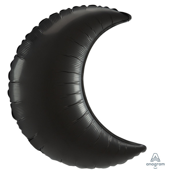 Crescent Moon - Satin Luxe Black - A26"/66cm