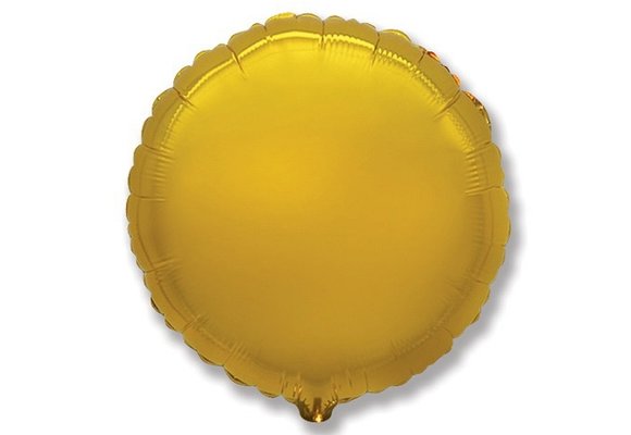 SALE > Round - Gold - 9 inch - 5 stuks - Flex.