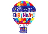 Happy Birthday Hot Air Balloon - K18"