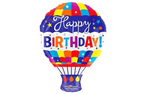Happy Birthday Hot Air Balloon - K18"