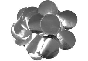 Confetti 25mm - Metallic Silver - 100 gram