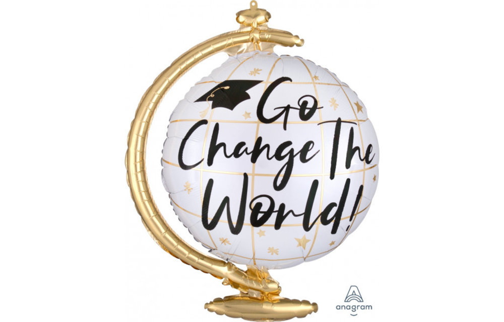 Graduate Go Change The World - 58cm x 58cm - Anagram