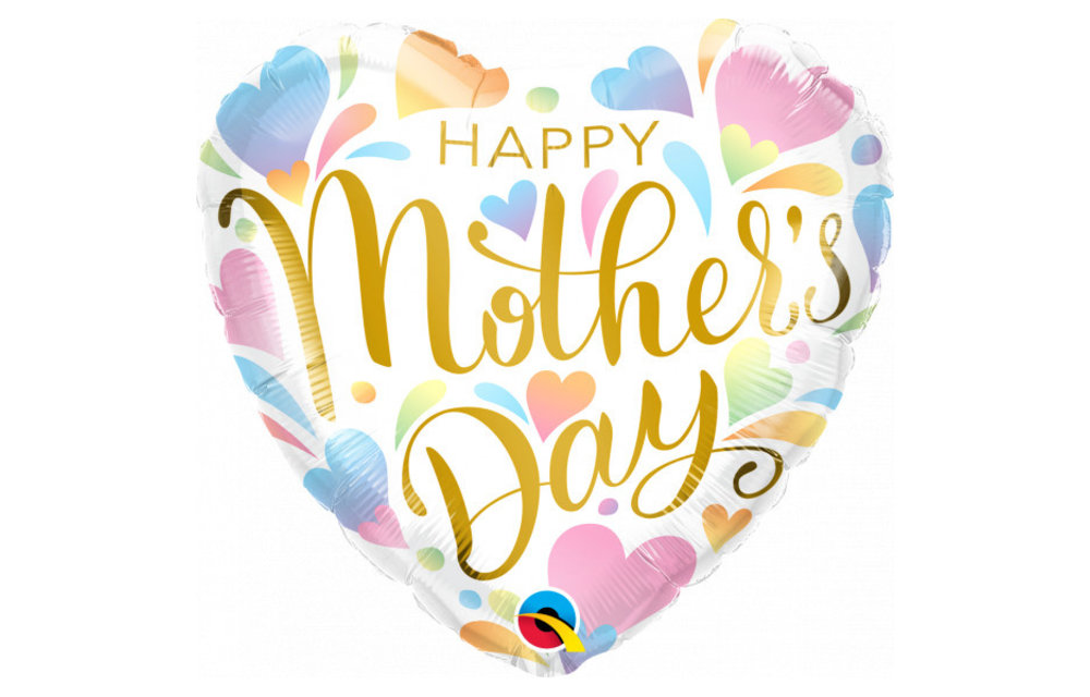 SALE > Heart Mother's Day Pastel Hearts-18 inch-Qualatex.