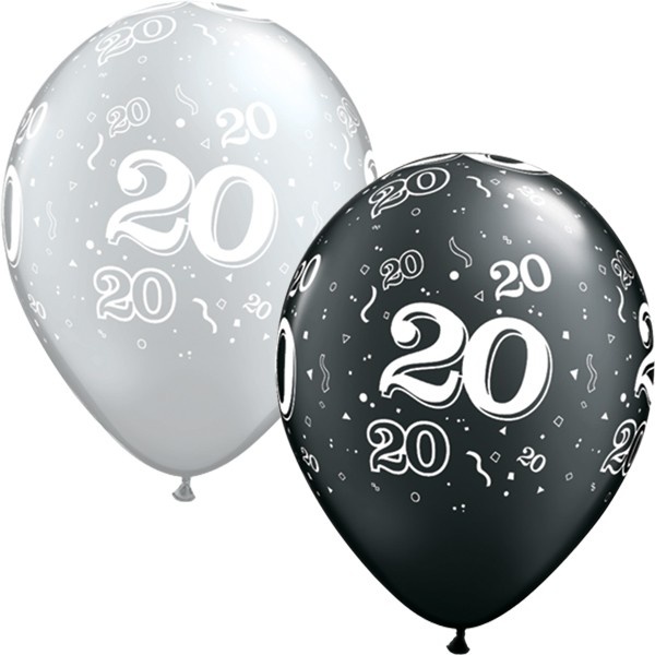 Q.11 - Cijfer 20 - PRL Onyx Black & Silver - 25 Stuks