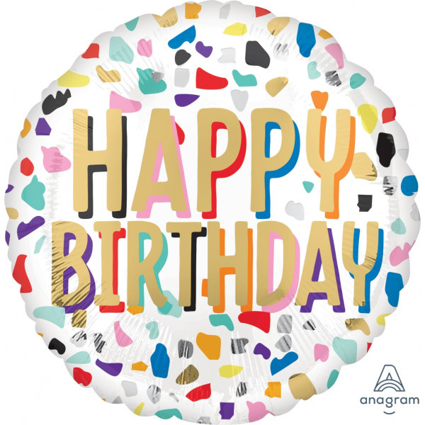 Birthday Confetti - A18"/45cm