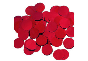 Confetti 15mm - Metallic Red - 100gr