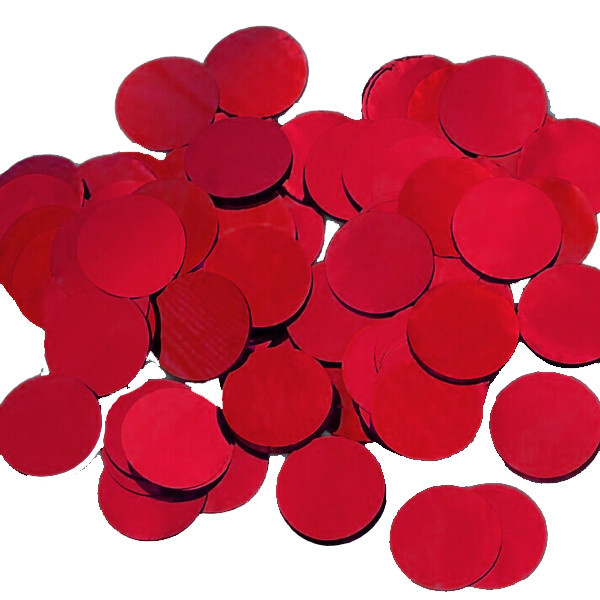Confetti 15mm - Metallic Red - 100gr