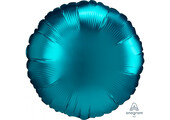 Round - Satin Luxe Aqua - 18 inch - Anagram