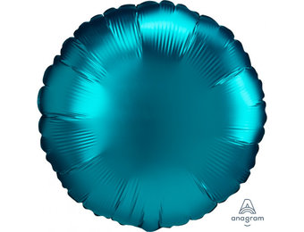 Round - Satin Luxe Aqua - A18"/45cm