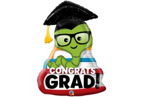 Bookworm Congratulations Graduate - 37 inch - Qualatex
