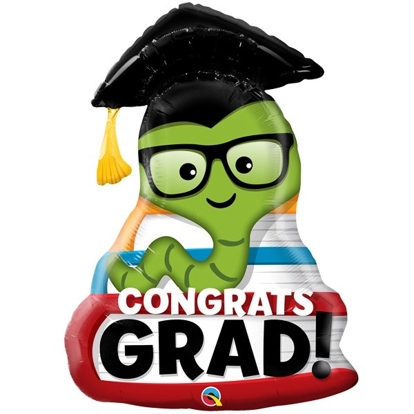 Bookworm Congratulations Graduate - 37 inch - Qualatex
