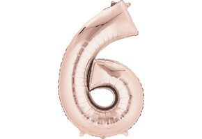 SALE > Cijfer Mini Rose Gold 6 - 16 inch -  zelfsluitend!