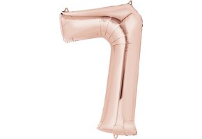 SALE > Cijfer Mini Rose Gold 7 - 16 inch -  zelfsluitend!