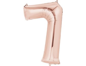SALE > Cijfer Mini Rose Gold 7 - 16"/40cm zelfsluitend!