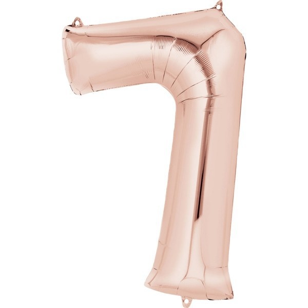 SALE > Cijfer Mini Rose Gold 7 - 16 inch -  zelfsluitend!