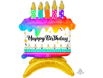 Centre Piece - Birthday Cake - 35 x 45cm - Air-filled