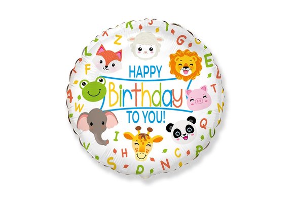 Birthday - To You Animals - 18 inch - Flex Metal.