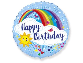 Happy Birthday - Rainbow - Flex - 18 inch - 2 ct