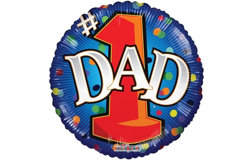 SALE > Dad Number 1 - 18 inch - Kaleidoscoop
