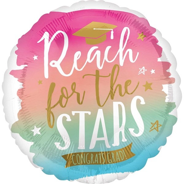 SALE > JUMBO - Reach for the Stars Congrats Grad - A28"/71cm