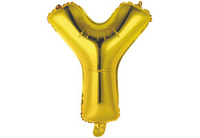 Letter Mini Gold - Y - A34cm - zelfsluitend
