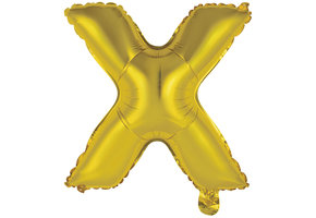 Letter Mini Gold - X - A34cm - zelfsluitend