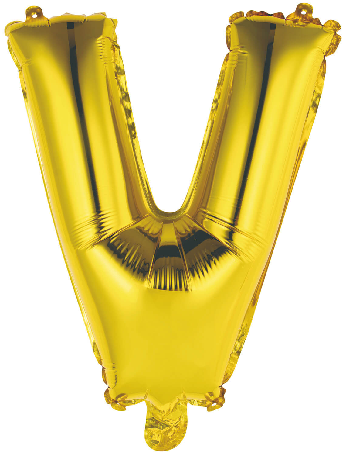 Letter Mini Gold - V - A34cm - zelfsluitend