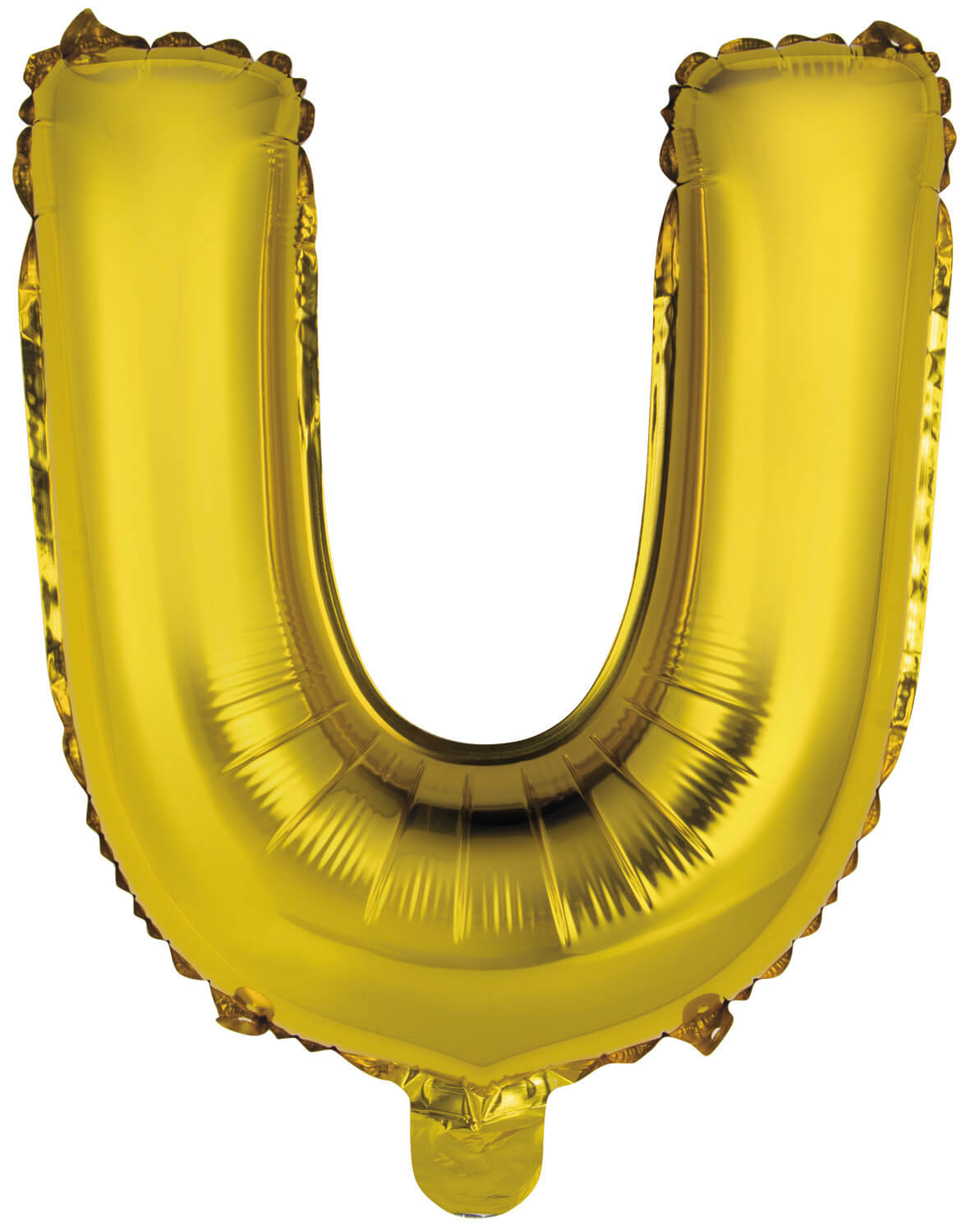 Letter Mini Gold - U - A34cm - zelfsluitend