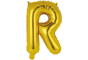 Letter Mini Gold - R - A34cm - zelfsluitend