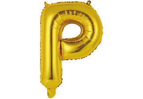 Letter Mini Gold - P - A34cm - zelfsluitend