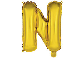 Letter Mini Gold - N - A34cm - zelfsluitend