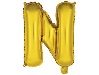Letter Mini Gold - N - A34cm - zelfsluitend